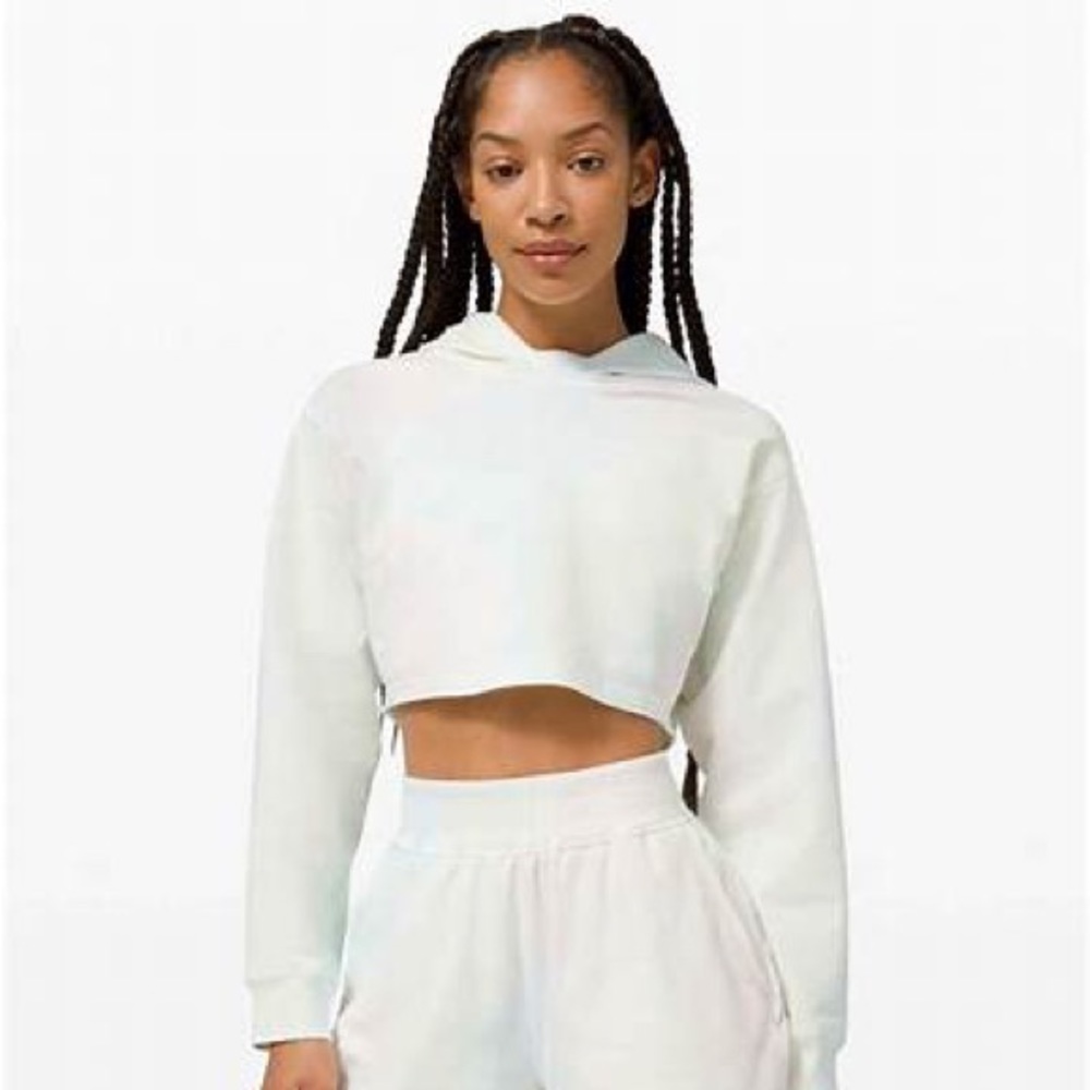 Lululemon size 0 ALL YOURS HOODIE white